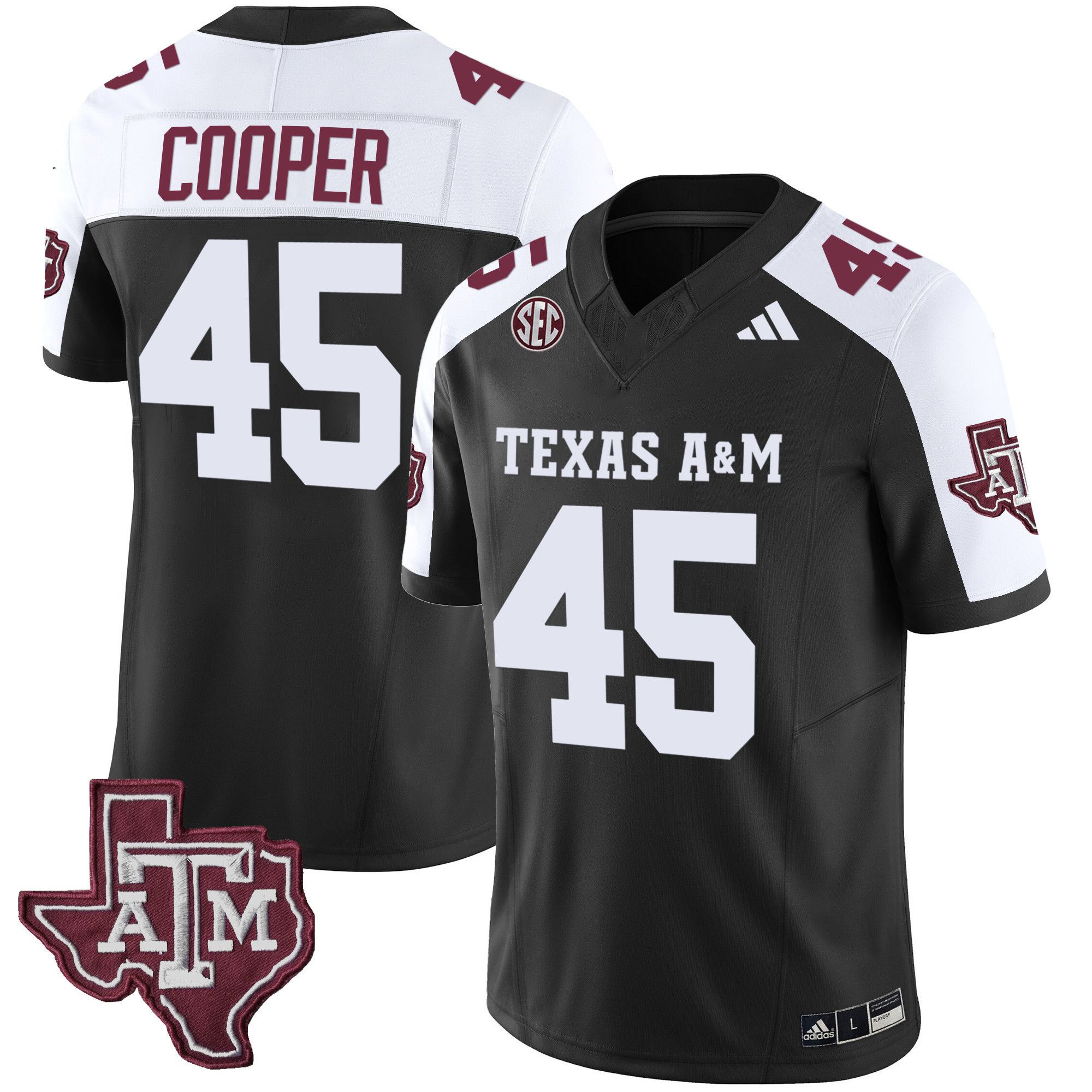 Men Texas A&M Aggies #45 Cooper Black 2024 Vapor Limited NCAA Jersey->indianapolis colts->NFL Jersey